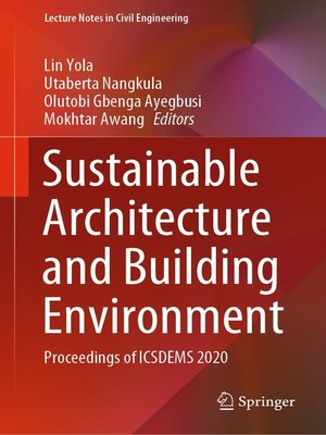 cover image of Sustainable Architecture and Building Environment